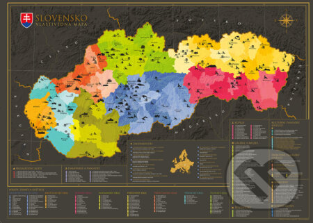 Mapa Slovenska - vlastivedná (poster bez stieracej vrstvy) (68travel). 68travel Mapa Slovenska - vlastivedná (poster bez stieracej vrstvy) (68travel). 68travel