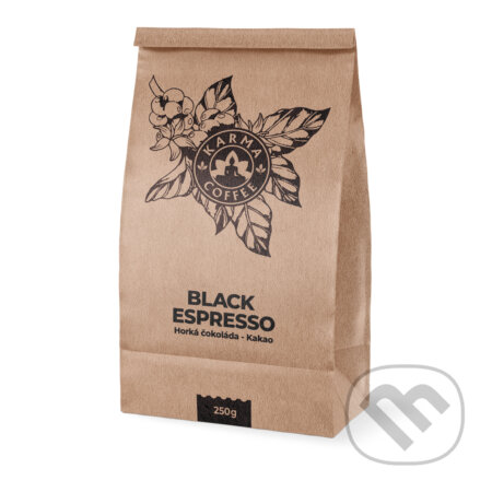 Kávy a čaje: Black espresso (Karma Coffee). Karma Coffee, 2020 Kávy a čaje: Black espresso (Karma Coffee). Karma Coffee, 2020