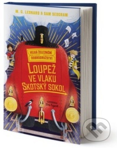 Kniha: Loupež ve vlaku Skotský sokol (M. G. Leonard a Sam Sedgman). Drobek, 2020 Kniha: Loupež ve vlaku Skotský sokol (M. G. Leonard a Sam Sedgman). Drobek, 2020