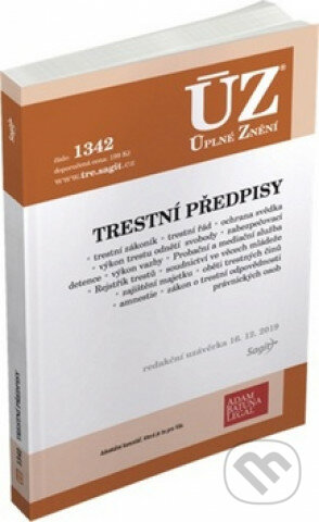 Kniha: Úplné Znění - 1389: Trestní předpisy (Sagit). Sagit, 2020 Kniha: Úplné Znění - 1389: Trestní předpisy (Sagit). Sagit, 2020