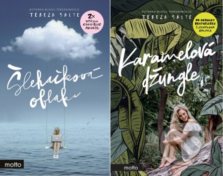 Kniha: Šlehačková oblaka + Karamelová džungle (Tereza Salte). Motto, 2020 Kniha: Šlehačková oblaka + Karamelová džungle (Tereza Salte). Motto, 2020