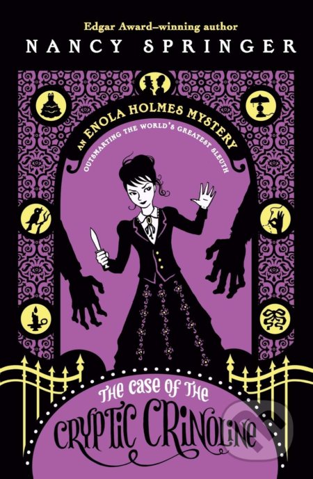 Kniha: The Case of the Cryptic Crinoline (Nancy Springer). Puffin Books, 2011 Kniha: The Case of the Cryptic Crinoline (Nancy Springer). Puffin Books, 2011