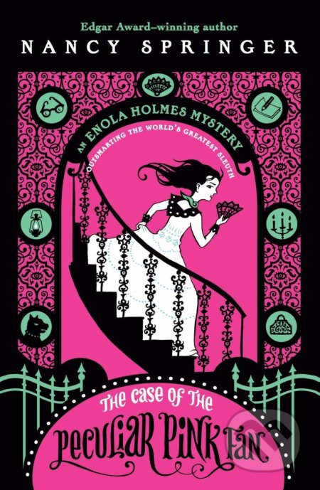 Kniha: The Case of the Peculiar Pink Fan (Nancy Springer). Puffin Books, 2010 Kniha: The Case of the Peculiar Pink Fan (Nancy Springer). Puffin Books, 2010