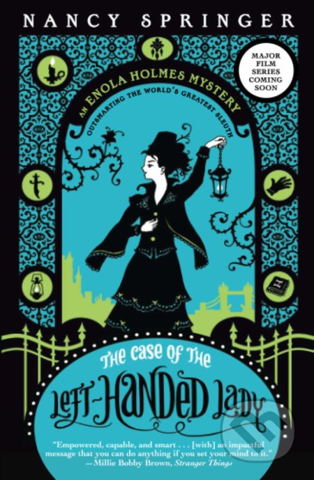 Kniha: The Case of the Left-Handed Lady (Nancy Springer). Puffin Books, 2008 Kniha: The Case of the Left-Handed Lady (Nancy Springer). Puffin Books, 2008