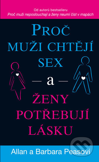 Kniha: Proč muži chtějí sex a ženy potřebují lásku (Allan Peas a Barbara Peas). Pragma, 2020 Kniha: Proč muži chtějí sex a ženy potřebují lásku (Allan Peas a Barbara Peas). Pragma, 2020