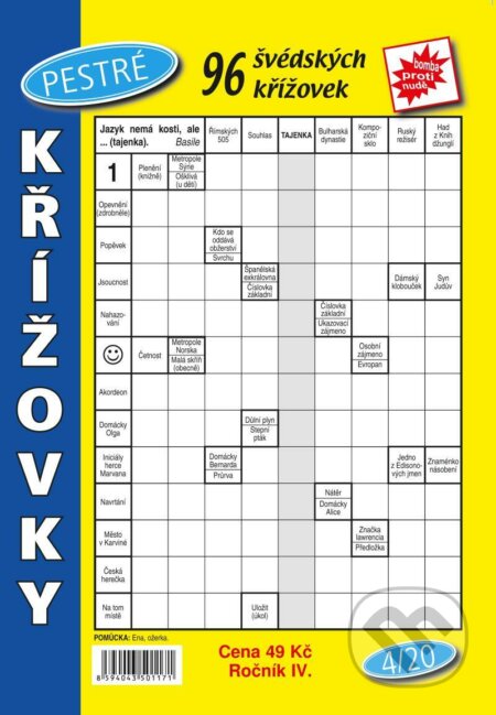 Kniha: Pestré křížovky 4/2020 (Telpres). Telpres, 2020 Kniha: Pestré křížovky 4/2020 (Telpres). Telpres, 2020