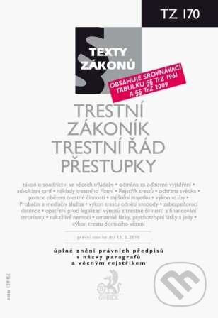 Kniha: Trestní zákoník, Trestní řád, Přestupky (C. H. Beck). C. H. Beck, 2010 Kniha: Trestní zákoník, Trestní řád, Přestupky (C. H. Beck). C. H. Beck, 2010