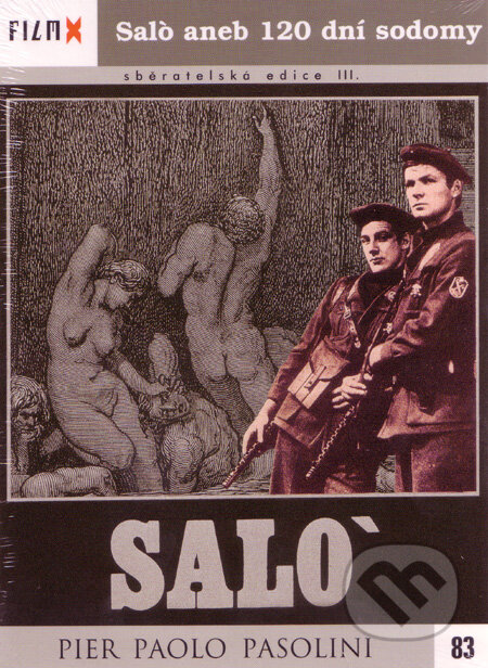 Film: Saló aneb 120 dní sodomy (FilmX) (Pier Paolo Pasolini) (DVD). Hollywood, 1975 Film: Saló aneb 120 dní sodomy (FilmX) (Pier Paolo Pasolini) (DVD). Hollywood, 1975