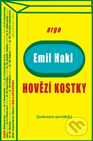 E-kniha: Hovězí kostky (Emil Hakl). Argo, 2014 E-kniha: Hovězí kostky (Emil Hakl). Argo, 2014