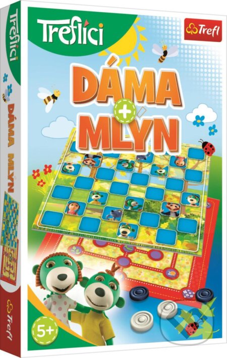 Společenská hra: Dáma a Mlýn Treflíci (Trefl). Trefl, 2020 Společenská hra: Dáma a Mlýn Treflíci (Trefl). Trefl, 2020