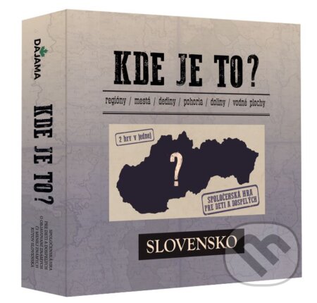 Spoločenská hra: Kde je to? (Daniel Kollár, Juraj Kucharík, Kliment Ondrejka a Tibor Kollár). DAJAMA, 2020 Spoločenská hra: Kde je to? (Daniel Kollár, Juraj Kucharík, Kliment Ondrejka a Tibor Kollár). DAJAMA, 2020