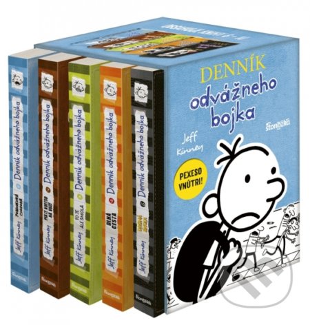 Kniha: Denník odvážneho bojka (box 6–10) (Jeff Kinney), 2020 Kniha: Denník odvážneho bojka (box 6–10) (Jeff Kinney), 2020