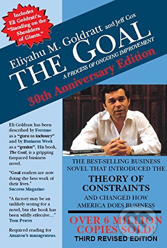 Kniha: The Goal (Eliyahu M. Goldratt a Jeff Cox). North River, 2014 Kniha: The Goal (Eliyahu M. Goldratt a Jeff Cox). North River, 2014