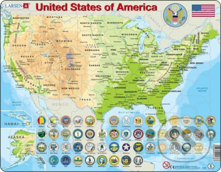 Puzzle: United States of America K36 (Larsen). Larsen, 2020 Puzzle: United States of America K36 (Larsen). Larsen, 2020