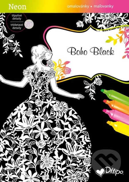 Kniha: Třpytivé omalovánky - Boho Black (Ditipo a.s.). Ditipo a.s., 2020 Kniha: Třpytivé omalovánky - Boho Black (Ditipo a.s.). Ditipo a.s., 2020