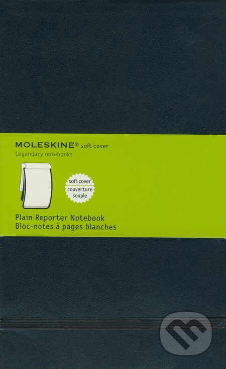 Moleskine - stredný čistý reportérsky zápisník (mäkká čierna väzba) (Moleskine). Moleskine Moleskine - stredný čistý reportérsky zápisník (mäkká čierna väzba) (Moleskine). Moleskine