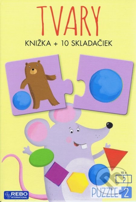 Kniha: Tvary - knižka + 10 skladačiek (Matteo Gaule). Rebo, 2020 Kniha: Tvary - knižka + 10 skladačiek (Matteo Gaule). Rebo, 2020
