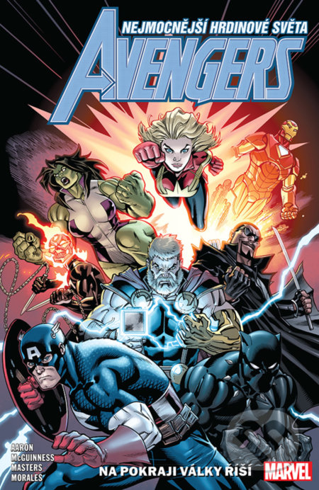 Kniha: Avengers 4: Na pokraji Války říší (Ed McGuinness a Jason Aaron). Crew, 2020 Kniha: Avengers 4: Na pokraji Války říší (Ed McGuinness a Jason Aaron). Crew, 2020