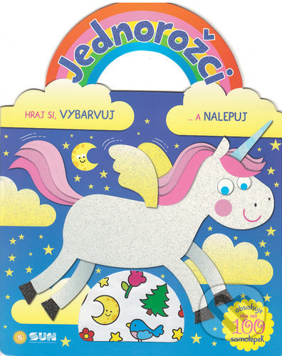 Kniha: Jednorožci modrá - Hraj si, vybarvuj a nalepuj (SUN). SUN, 2020 Kniha: Jednorožci modrá - Hraj si, vybarvuj a nalepuj (SUN). SUN, 2020