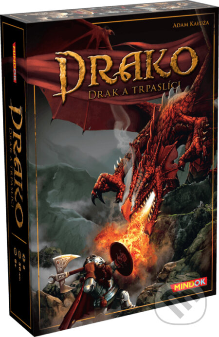 Společenská hra: Drako: Drak a trpaslíci (Adam Kaluža). Mindok, 2021 Společenská hra: Drako: Drak a trpaslíci (Adam Kaluža). Mindok, 2021