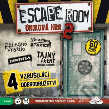Společenská hra: Escape Room 2 CZ - úniková hra (ADC BF). ADC BF, 2020 Společenská hra: Escape Room 2 CZ - úniková hra (ADC BF). ADC BF, 2020