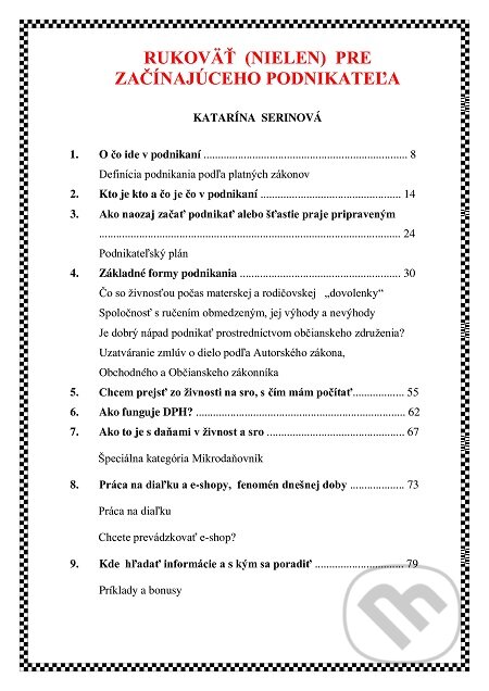 E-kniha: Rukoväť (nielen) pre začínajúceho podnikateľa (Katarína Serinová). KPS Poradenské centrum E-kniha: Rukoväť (nielen) pre začínajúceho podnikateľa (Katarína Serinová). KPS Poradenské centrum