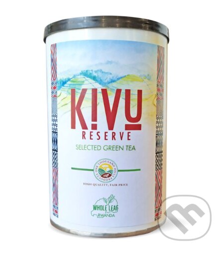 Kávy a čaje: Kivu Reserve Organic Green Tea (dóza) (Karma Coffee). Karma Coffee, 2020 Kávy a čaje: Kivu Reserve Organic Green Tea (dóza) (Karma Coffee). Karma Coffee, 2020