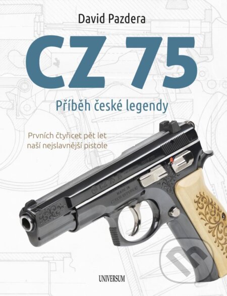 Kniha: CZ 75 – Příběh české legendy (David Pazdera). Universum, 2020 Kniha: CZ 75 – Příběh české legendy (David Pazdera). Universum, 2020