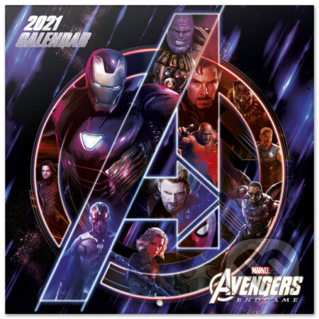 Kalendár Marvel 2021 s plagátom: Avengers Endgame, , 2020