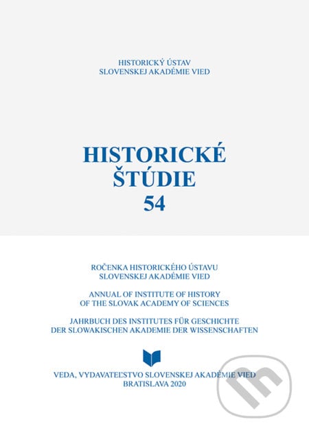 Historické štúdie 54 - Ingrid Kušniaková, VEDA, 2020