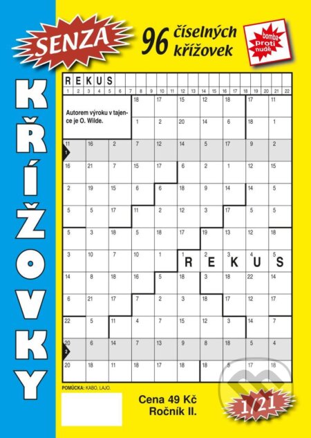 Kniha: Senza číselné křížovky 1/2021 (Telpres). Telpres, 2021 Kniha: Senza číselné křížovky 1/2021 (Telpres). Telpres, 2021