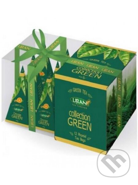 Kávy a čaje: Čaj zelený GREEN COLLECTION 3x4x2g Liran pyr. (Liran). Liran, 2020 Kávy a čaje: Čaj zelený GREEN COLLECTION 3x4x2g Liran pyr. (Liran). Liran, 2020
