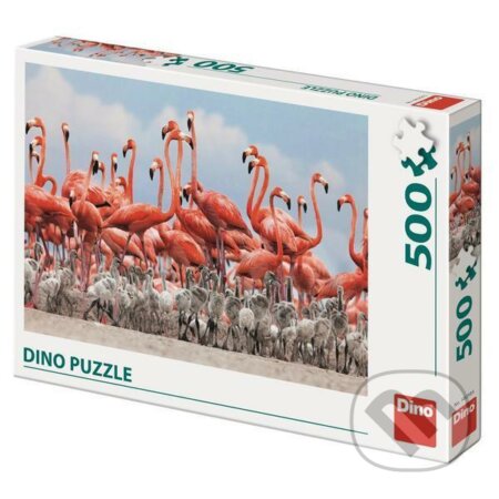 Puzzle: Hejno plameňáků (Dino). Dino, 2020 Puzzle: Hejno plameňáků (Dino). Dino, 2020