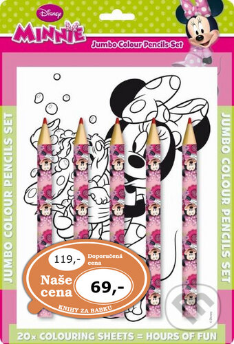 Kniha: Omalovánka s maxi pastelkami Minnie (Jiří Models). Jiří Models, 2015 Kniha: Omalovánka s maxi pastelkami Minnie (Jiří Models). Jiří Models, 2015