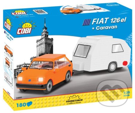 Stavebnice COBI - POLSKÝ FIAT 126 el s karavanem, Magic Baby s.r.o., 2020