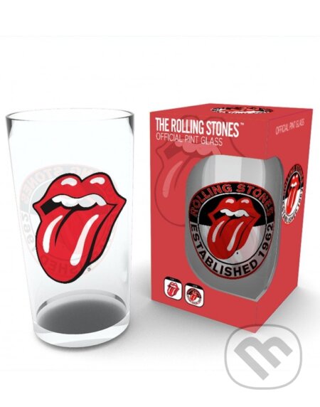 Pohár - sklo The Rollings Stones: Logo Tongue - Bravado, , 2020
