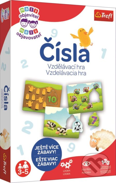 Spoločenská hra: Malý objevitel: Čísla (Trefl). Trefl, 2020 Spoločenská hra: Malý objevitel: Čísla (Trefl). Trefl, 2020