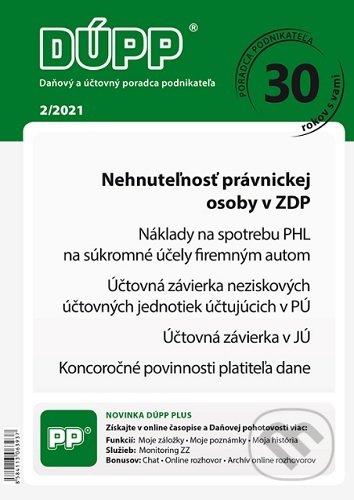 DUPP 2/2021 Nehnuteľnosť právnickej osoby v ZDP (Poradca podnikateľa). Poradca podnikateľa, 2020 DUPP 2/2021 Nehnuteľnosť právnickej osoby v ZDP (Poradca podnikateľa). Poradca podnikateľa, 2020