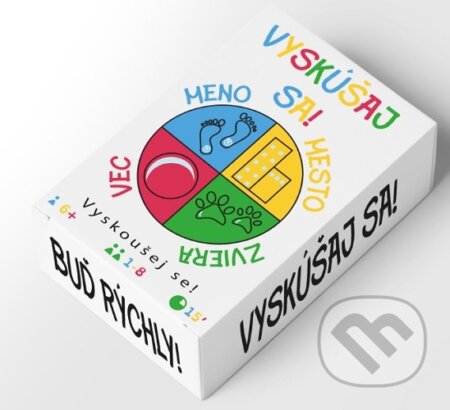 Spoločenská hra: Vyskúšaj sa! Meno, mesto, zviera, vec (Lauko Promotion). Lauko Promotion, 2020 Spoločenská hra: Vyskúšaj sa! Meno, mesto, zviera, vec (Lauko Promotion). Lauko Promotion, 2020