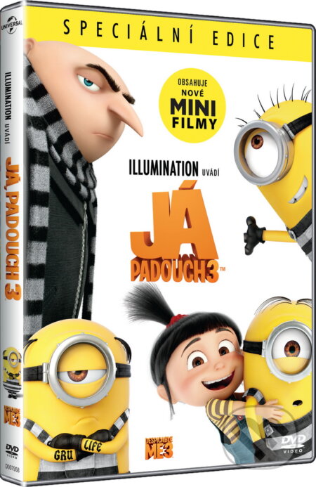 Film: Ja Zloduch 3 (Pierre Coffin, Chris Renaud, Kyle Balda a Kyte Balda) (DVD). Bonton Film, 2017 Film: Ja Zloduch 3 (Pierre Coffin, Chris Renaud, Kyle Balda a Kyte Balda) (DVD). Bonton Film, 2017