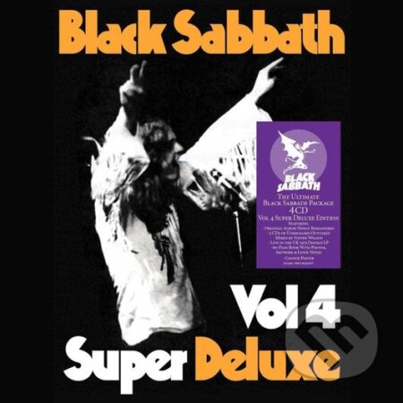 Hudobné CD: Black Sabbath: Vol.4 (Super Deluxe Limited Edition) LP (Hudobné albumy). Hudobné albumy, 2021 Hudobné CD: Black Sabbath: Vol.4 (Super Deluxe Limited Edition) LP (Hudobné albumy). Hudobné albumy, 2021