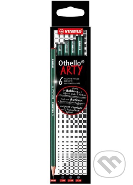 STABILO Othello - ARTY - balenie 6 ks - tvrdá tvrdosť (STABILO). STABILO, 2021 STABILO Othello - ARTY - balenie 6 ks - tvrdá tvrdosť (STABILO). STABILO, 2021