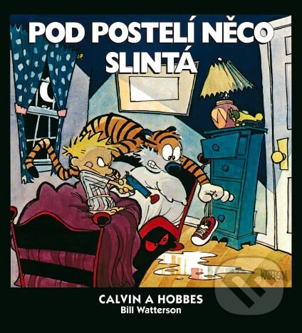 Kniha: Calvin a Hobbes 2 - Pod postelí něco slintá (Bill Watterson). Crew, 2010 Kniha: Calvin a Hobbes 2 - Pod postelí něco slintá (Bill Watterson). Crew, 2010