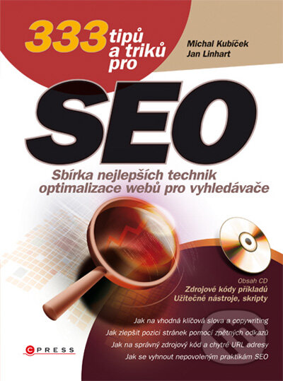 Kniha: 333 tipů a triků pro SEO (Jan Linhart a Michal Kubíček). Computer Press, 2010 Kniha: 333 tipů a triků pro SEO (Jan Linhart a Michal Kubíček). Computer Press, 2010