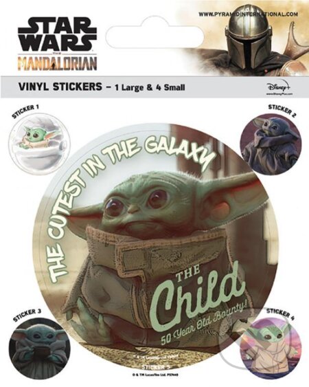Sada samolepek: Mandalorian (Baby Yoda) (). , 2021 Sada samolepek: Mandalorian (Baby Yoda) (). , 2021