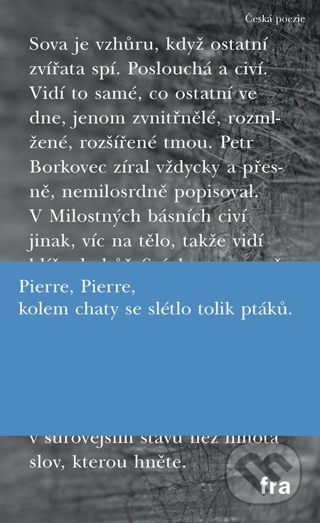 E-kniha: Milostné básně (Petr Borkovec). Fra E-kniha: Milostné básně (Petr Borkovec). Fra