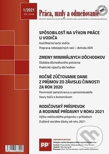 Práca, mzdy a odmeňovanie 1/2021 (Eurokódex). Eurokódex, 2021 Práca, mzdy a odmeňovanie 1/2021 (Eurokódex). Eurokódex, 2021