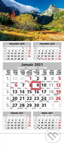 Štandard 5-mesačný sivý nástenný kalendár 2021 - hory (Spektrum grafik). Spektrum grafik, 2020 Štandard 5-mesačný sivý nástenný kalendár 2021 - hory (Spektrum grafik). Spektrum grafik, 2020