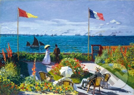 Claude Monet - Garden at Sainte-Adresse, 1867, Bluebird, 2021