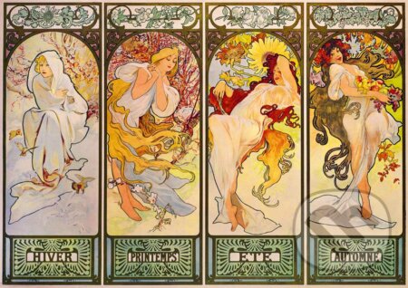 Puzzle: Mucha - Four Seasons, 1900 (Bluebird). Bluebird, 2021 Puzzle: Mucha - Four Seasons, 1900 (Bluebird). Bluebird, 2021